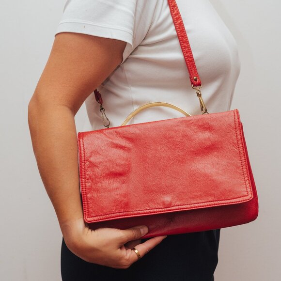 Vintage Red Purse - Picture 1 of 3